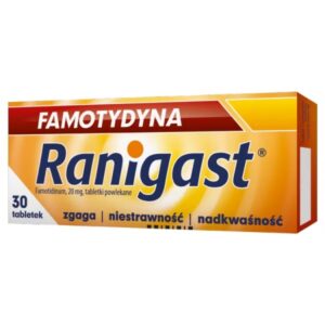 Famotidine Ranigast 20 mg, 30 tablets