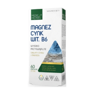 Medica Herbs Magnesium, Zinc, Vitamin B6 60 capsules