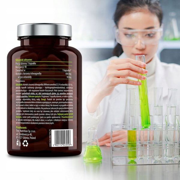 ASHWAGANDHA FORTE 666MG STRONG EXTRACT STRESS CERTIFIED GINSENG PLANT - Image 6