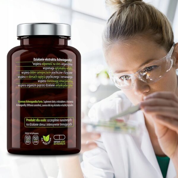 ASHWAGANDHA FORTE 666mg Strong Extract Stress Sleep Relaxation Ashwagandha Root (Set of 2) - Image 6