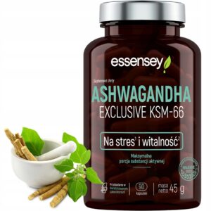 ASHWAGANDHA PREMIUM KSM-66 ROOT EXTRACT MAX PORTION STRESS SLEEP RELAXATION