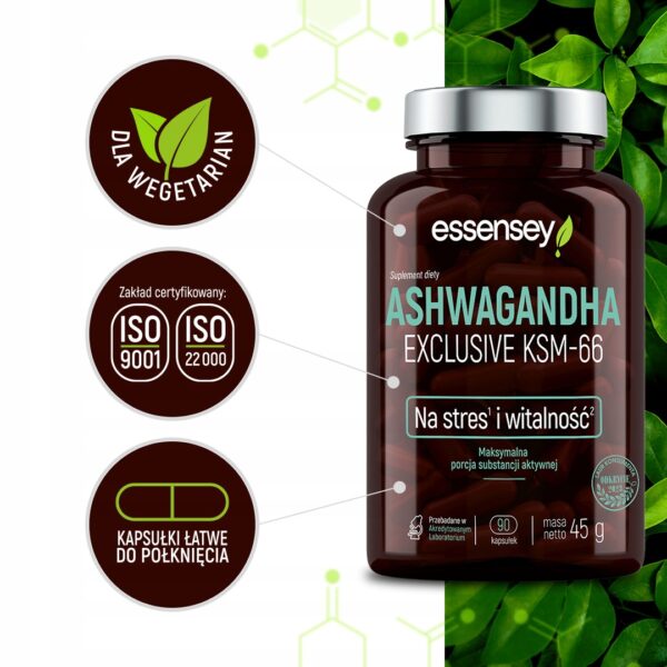 ASHWAGANDHA PREMIUM KSM-66 ROOT EXTRACT MAX PORTION STRESS SLEEP RELAXATION - Image 5