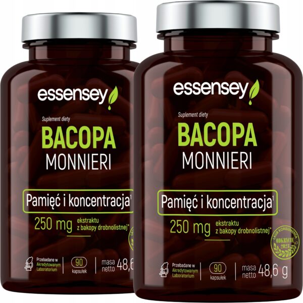 BACOPA MONNIERI BRAHMI STRONG EXTRACT MEMORY CONCENTRATION BRAIN BACOPA (Set of 2) - Image 1