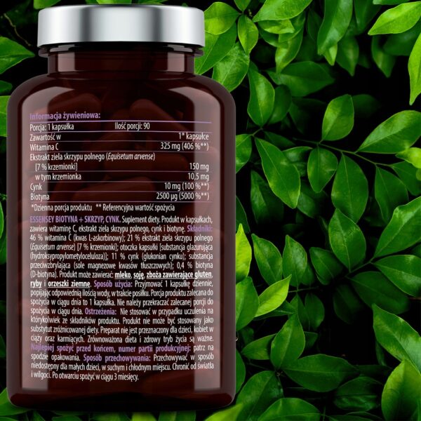 BIOTIN FORTE + HORSETAIL + ZINC FOR 90 DAYS HEALTHY STRONG HAIR SKIN NAILS - Image 6