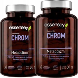 CHROMIUM PICOLINATE FORTE MAX PORTION FOR 120 DAYS METABOLISM SUGAR GLUCOSE VEGAN (Set of 2)