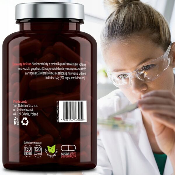 CAFFEINE 200 MG + NARYNGENIN FOR 120 DAYS VEGAN SPORT ANHYDROUS CAFFEINE - Image 5