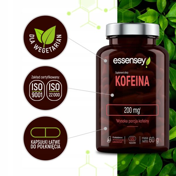 CAFFEINE 200 MG + NARYNGENIN FOR 120 DAYS VEGAN SPORT ANHYDROUS CAFFEINE - Image 3