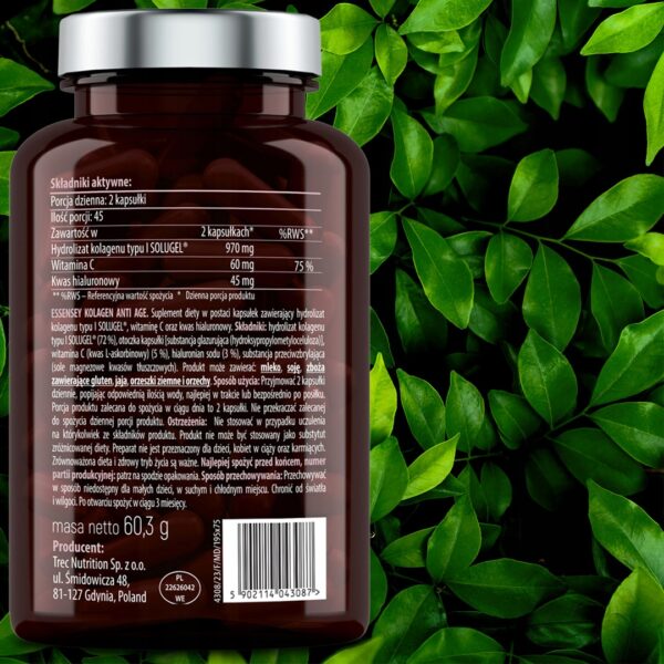 COLLAGEN ANTI AGE + HYALURONIC ACID + VITAMIN C 1075MG SKIN JOINTS BONES - Image 3