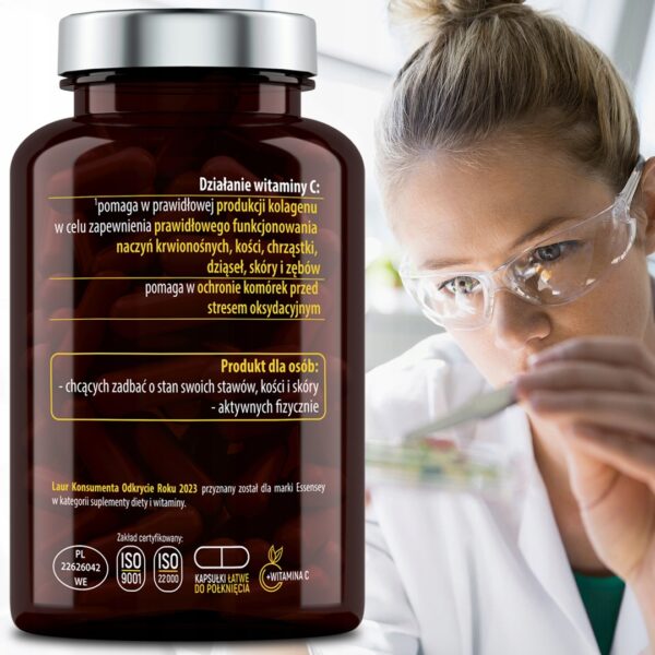 NATURAL COLLAGEN FOR JOINTS BONES TEETH SKIN CAPSULES + VITAMIN C 90 CAPS - Image 5