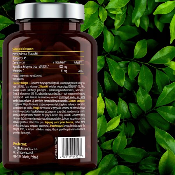 NATURAL COLLAGEN FOR JOINTS BONES TEETH SKIN CAPSULES + VITAMIN C 90 CAPS - Image 6