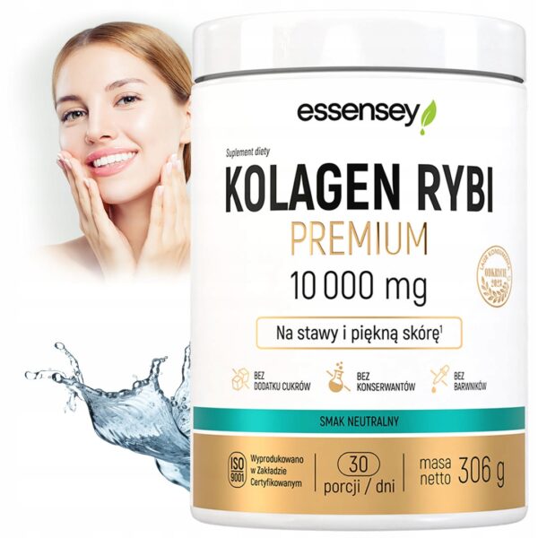 FISH COLLAGEN 10000 mg Premium JOINTS SKIN HAIR NAILS Hyaluron Vit C D3 - Image 1