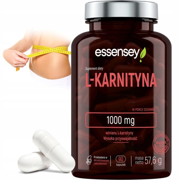 L-CARNITINE 1000 MG FAT BURNER WEIGHT LOSS 90 CAPSULES METABOLISM - Image 1