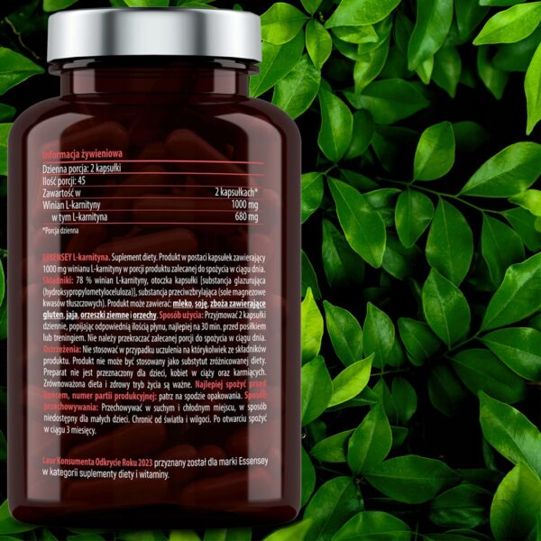 L-CARNITINE 1000 MG FAT BURNER WEIGHT LOSS 90 CAPSULES METABOLISM - Image 6