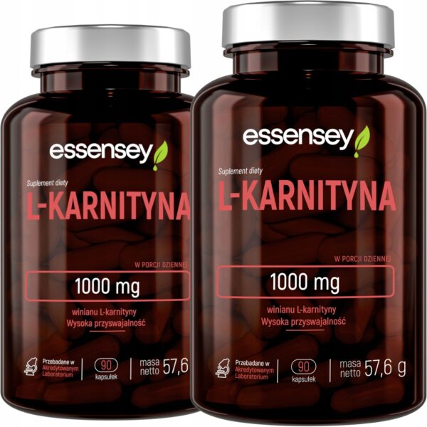 L-KARNITYNA-1000-MG-WYSOKA-PRZYSWAJALNOSC-DLA-SPORTOWCOW-90-WEGE-KAPS L-CARNITINE 1000 MG HIGH AVAILABILITY FOR ATHLETES 90 VEGAN CAPS - Image 1