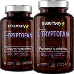 L-TRYPTOPHAN 1000 MG SEROTONIN MELATONIN ESSENTIAL AMINO ACID 90 VEGAN CAPS (Set of 2)