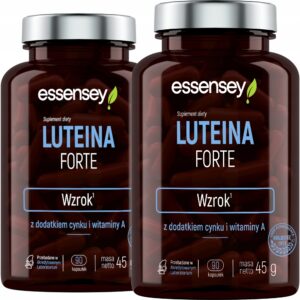 LUTEIN FORTE + VITAMIN A + ZINC FOR EYES VISION MAX PORTION 180 DAYS VEGAN (Set of 2)