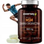 MSM ORGANIC SULFUR UP TO 1000 MG HIGH PORTION FOR ATHLETES 90 VEGAN CAPS
