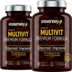 PREMIUM MULTIVITAMIN 26 INGREDIENTS VITAMIN C D3 B COMPLEX MAGNESIUM GINSENG (Set of 2)