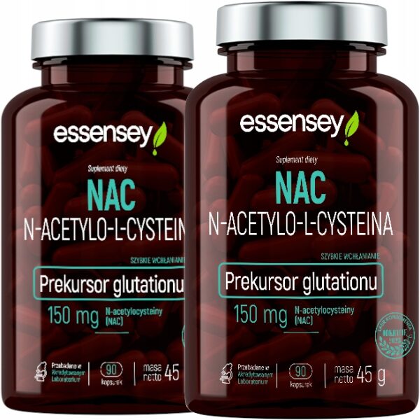 NAC FAST ABSORBING GLUTATHIONE N-ACETYL L-CYSTEINE FOR 180 DAYS VEGAN (Set of 2) - Image 1
