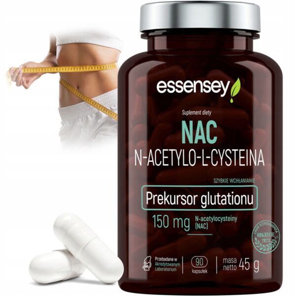 NAC-SZYBKOWCHLANIALNY-GLUTATION-N-ACETYL-L-CYSTEINA-NA-90-DNI-WEGE NAC FAST ABSORBING GLUTATHIONE N-ACETYL L-CYSTEINE FOR 90 DAYS VEGAN - Image 1