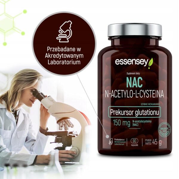 NAC FAST ABSORBING GLUTATHIONE N-ACETYL L-CYSTEINE FOR 90 DAYS VEGAN - Image 2
