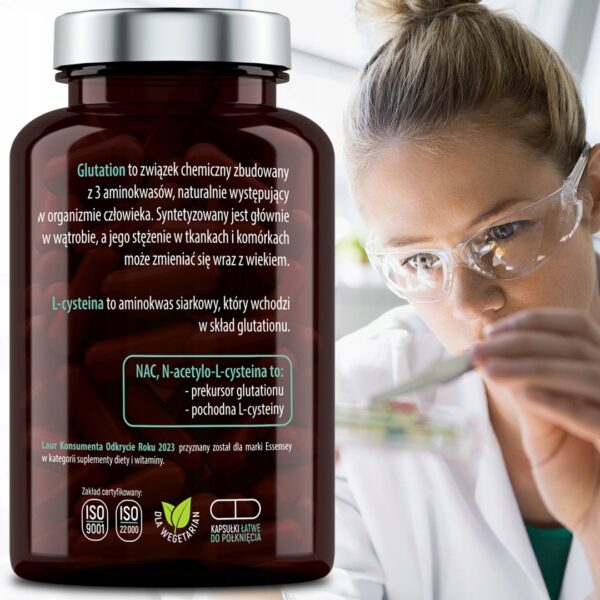 NAC FAST ABSORBING GLUTATHIONE N-ACETYL L-CYSTEINE FOR 90 DAYS VEGAN - Image 5