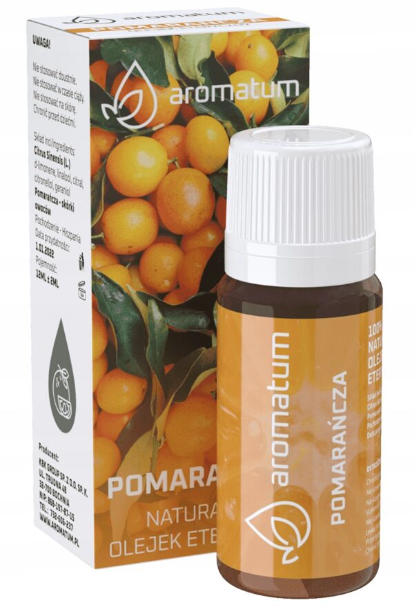 NATURALNY-OLEJEK-ETERYCZNY-Aromatum-POMARANCZA NATURAL ESSENTIAL OIL Aromatum ORANGE - Image 1