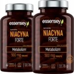 NIACIN FORTE 500MG SKIN FATIGUE NERVOUS SYSTEM 240 DAYS VITAMIN B3 VIT PP (Set of 2)