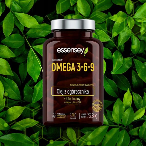 OMEGA 3-6-9 + VITAMIN E 90 CAPS NATURAL FATTY ACIDS FISH OIL LINSEED (Set of 2) - Image 4
