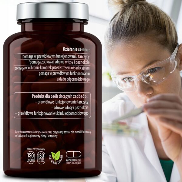 SELEN PRO FORTE Organic For Healthy Skin Hair L-SELENOMETHIONINE Thyroid - Image 3