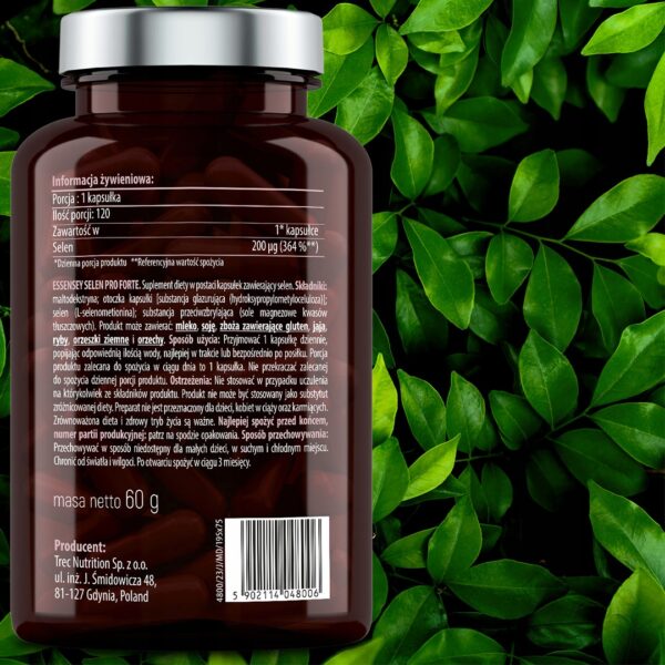 SELEN PRO FORTE Organic For Healthy Skin Hair L-SELENOMETHIONINE Thyroid - Image 4