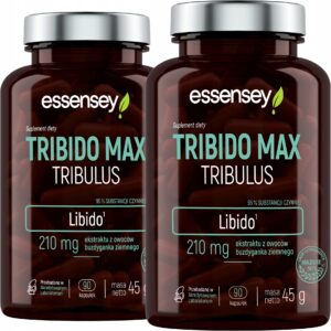 TRIBULUS 95% TRIBIDO MAX STRONG EXTRACT LIBIDO POTENCY SEX DESIRE (Set of 2)