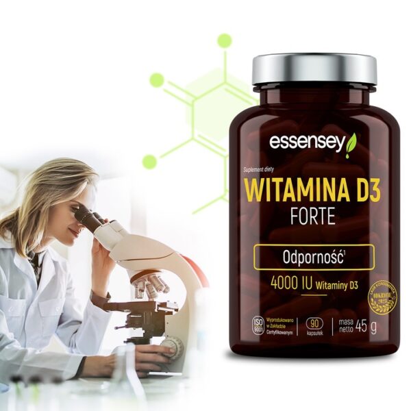 VITAMIN D3 FORTE 4000 IU IMMUNITY HEALTHY TEETH BONES MUSCLES VIT D VEGAN - Image 2