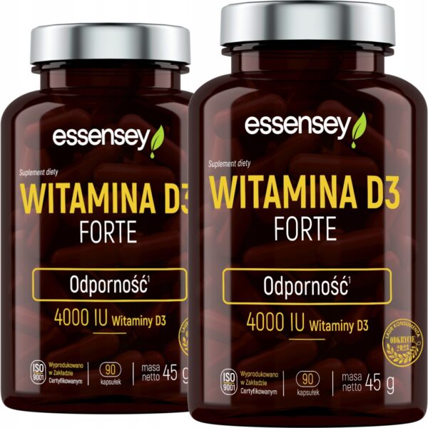 VITAMIN D3 FORTE 4000mg IMMUNITY HEALTHY TEETH BONES MUSCLES VIT D 180 caps - Image 1