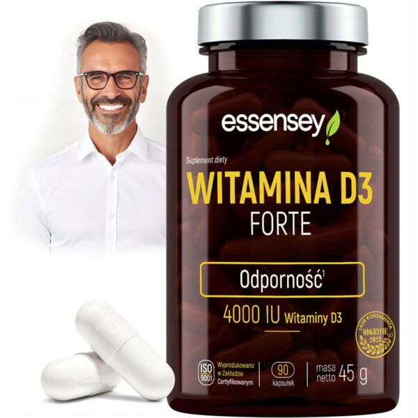 VITAMIN D3 FORTE 4000mg IMMUNITY HEALTHY TEETH BONES MUSCLES VIT D 180 caps - Image 2