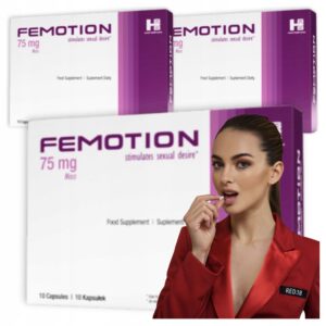 3x Tablets for LIBIDO FOR WOMEN Femotion Strong Orgasm Longer Sex 10 pcs. (Set of 3)