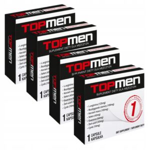 4 x TOP-MEN Libido Sex Erection Potency Pills Quick Effect Works 24h