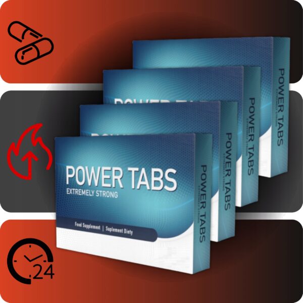 4x TABLETS FOR ERECTION POTENCY POWER-TABS ERECTION STRONG GREATER TESTOSTERONE - Image 2