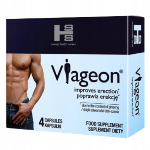 4x VIAGEON Tablets for erectile potency LONG SEX LIBIDO ORGASM ENERGY - Image 1