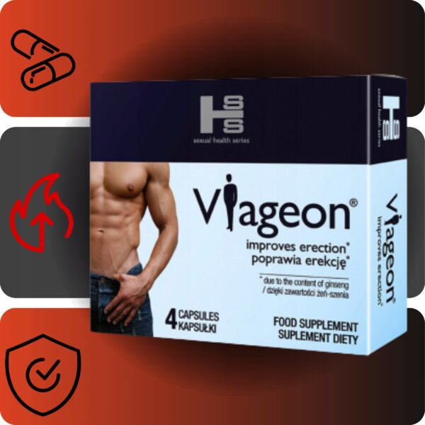 4x VIAGEON Tablets for erectile potency LONG SEX LIBIDO ORGASM ENERGY - Image 2