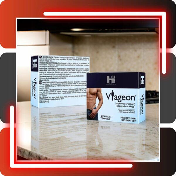 4x VIAGEON Tablets for erectile potency LONG SEX LIBIDO ORGASM ENERGY - Image 5
