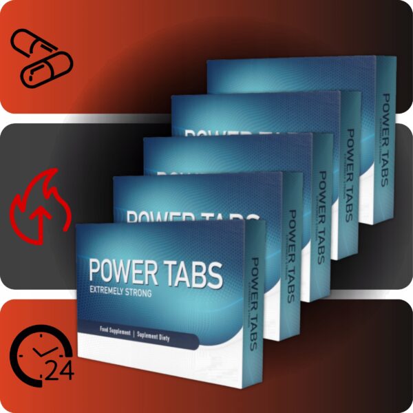 5x TABLETS FOR ERECTION POTENCY POWER-TABS ERECTION STRONG BIGGER TESTOSTERONE - Image 2