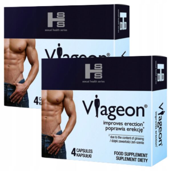 8x VIAGEON Tablets for erectile potency LONG SEX LIBIDO ORGASM ENERGY - Image 1