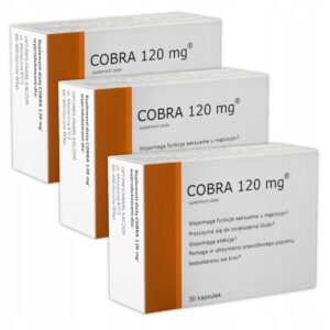 90x Tablets for Erection Potency Libido COBRA 120 TESTOSTERONE LEVEL (Set of 3)