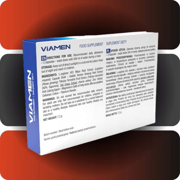 TABLETS FOR POTENCY ERECTION VIAMEN Erection Longer Sex Libido 10 pcs. - Image 3