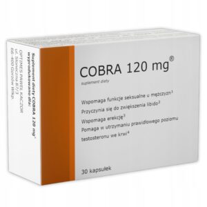 Pills for Erection Potency Libido COBRA 120 TESTOSTERONE LEVEL 30 pcs.