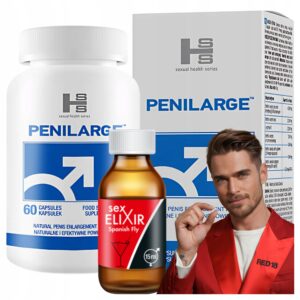 PENIS ENLARGEMENT Pills Penilarge 30 and Aphrodisiac Sex Elixir FREE