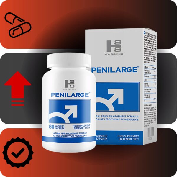 Tablets for ENLARGEMENT THICKENING OF THE PENIS PERMANENTLY Penilarge 120 Capsules - Image 2