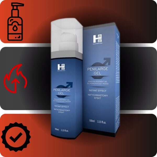 Gel for ENLARGEMENT AND THICKENING OF THE PENIS Penilarge XXL 100ml erection sex - Image 2