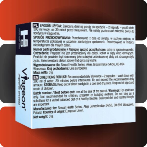 4x VIAGEON Tablets for erectile potency LONG SEX LIBIDO ORGASM ENERGY - Image 10